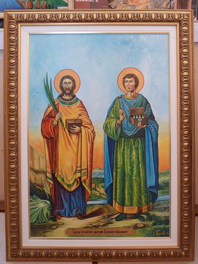 Sveti Kozma i Damjan - Vračevi   65x45 cm.