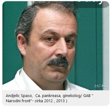 Spaso Andjelic -  iz Pljevalja r. 1955, ginekolog GAK 