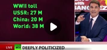 https://www.youtube.com/watch?v=Ii1NC9urtNs&feature=share

«Россию и Китай не пригласили осознанно»: ведущий RT America о юбилее высадки в Нормандии