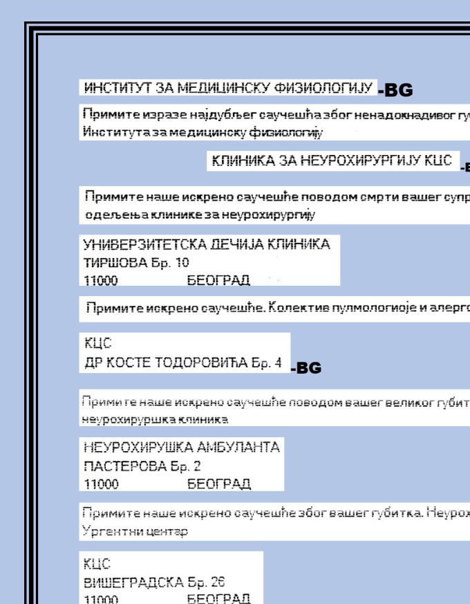Telgramski teksovi saucesca porodici Scepanovic -Firme #003 od # 003