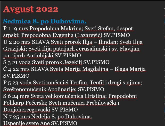 Avgust 2022 citanja.......